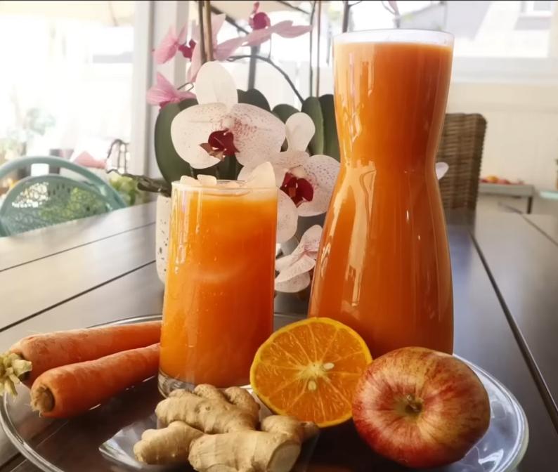 Carrot Orange Apple Ginger Lemon Juice