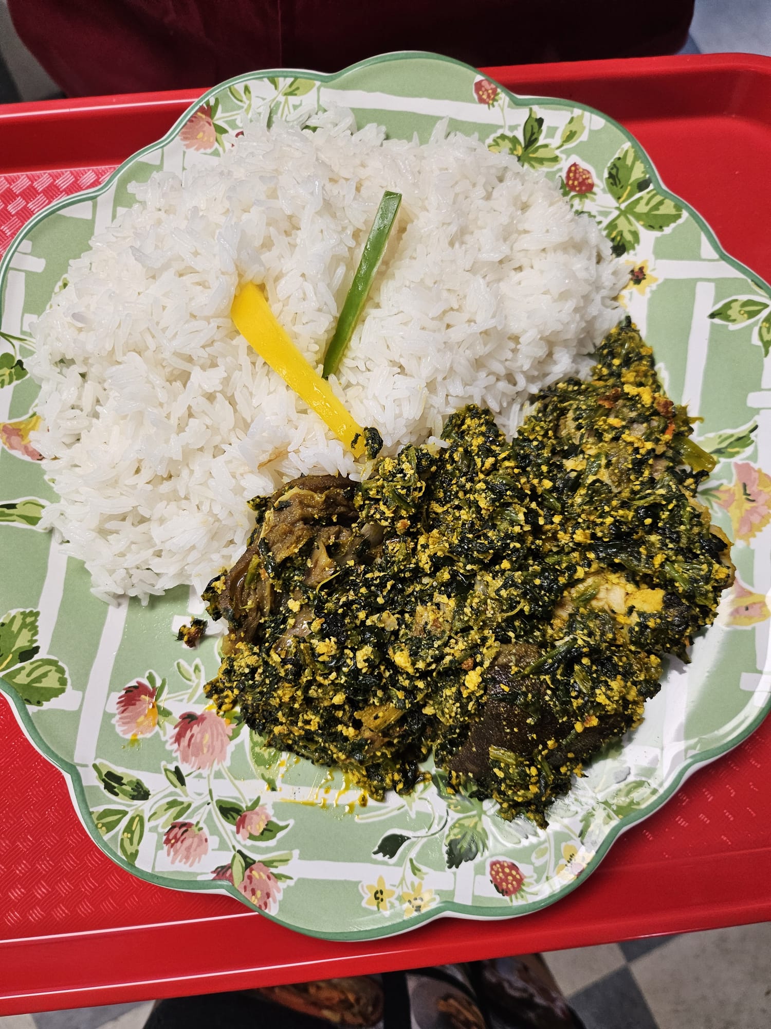 Rice and Spinach Stew